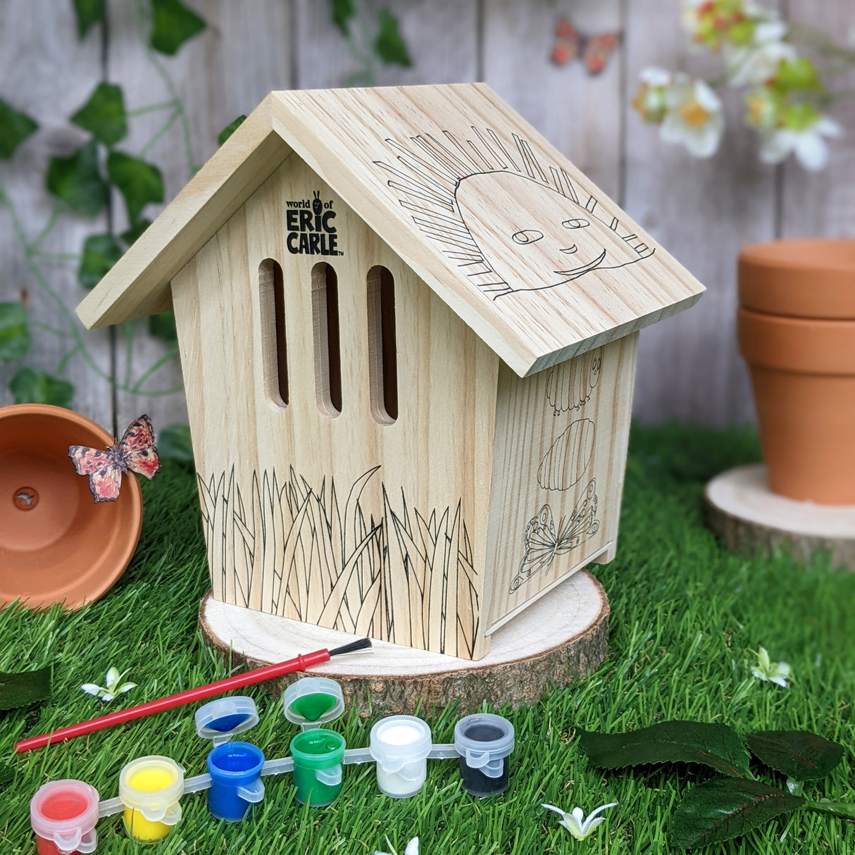 The Very Hungry Caterpillar Paint Your Own Butterfly House - Children's Craft Kit