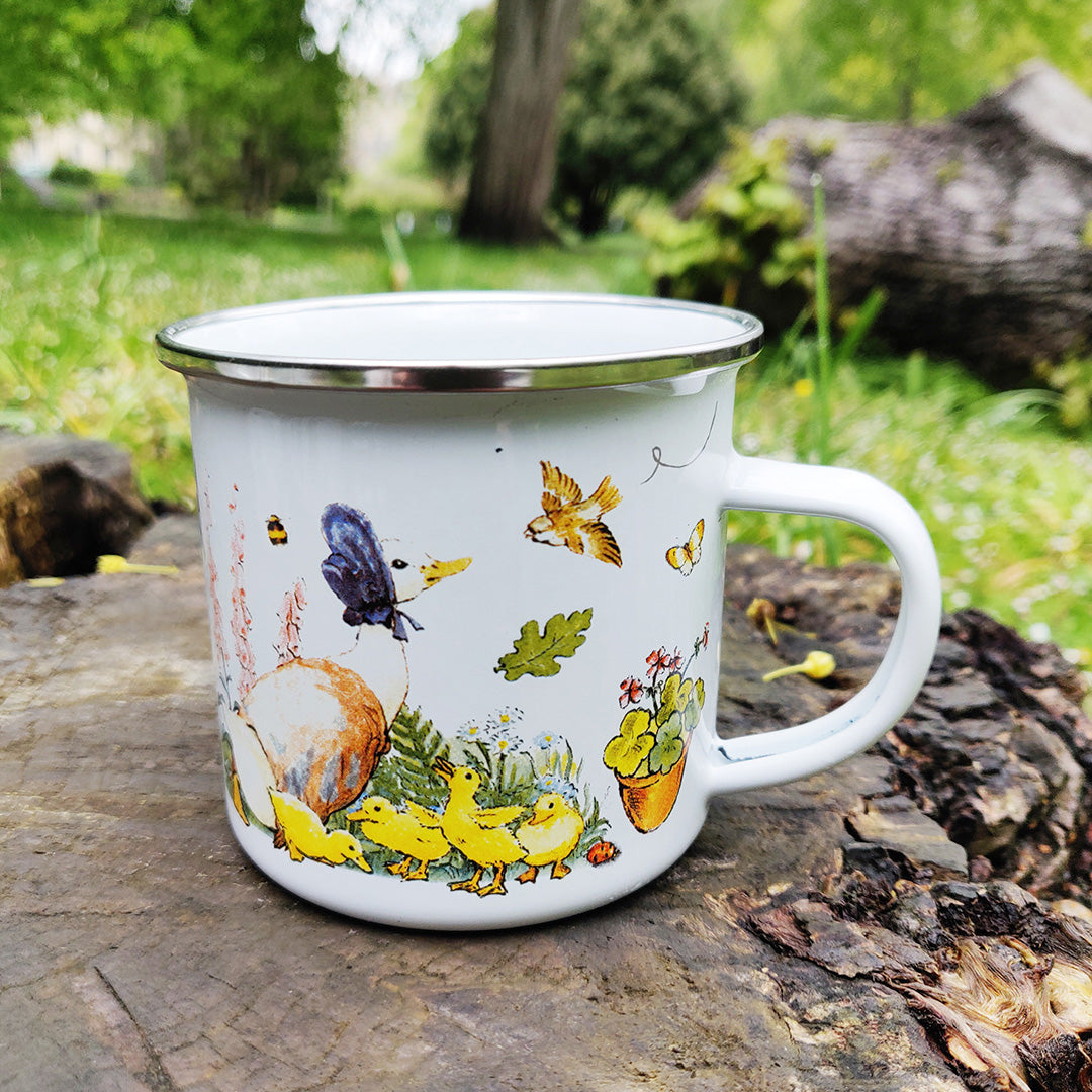 Jemima Puddle-Duck Enamel Mug - Classic Beatrix Potter Design