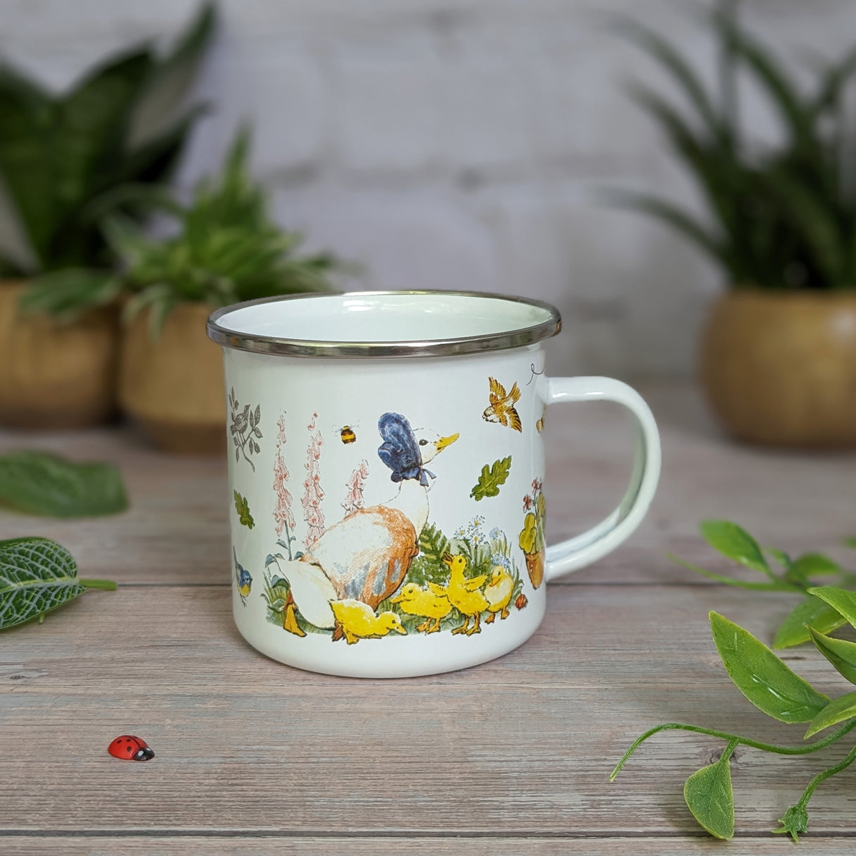 Jemima Puddle-Duck Enamel Mug - Classic Beatrix Potter Design