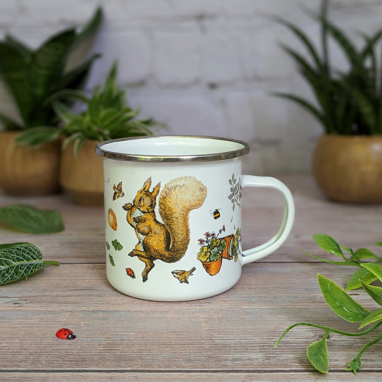 Squirrel Nutkin Enamel Mug - Classic Beatrix Potter Design