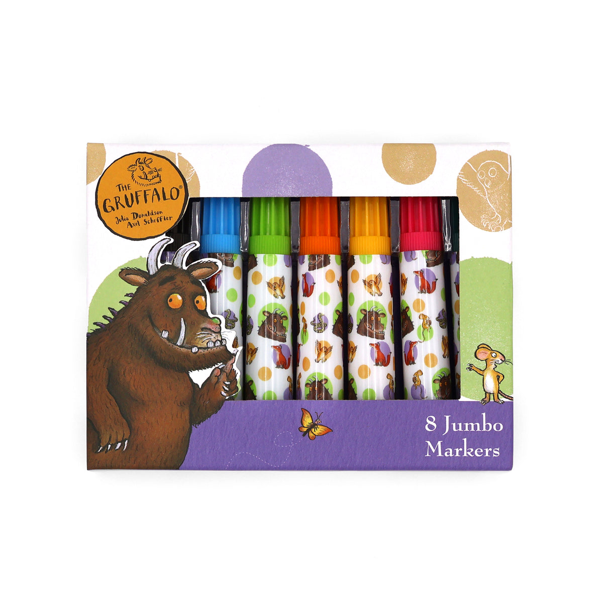 The Gruffalo Set of 8 Jumbo Marker Pens for Children