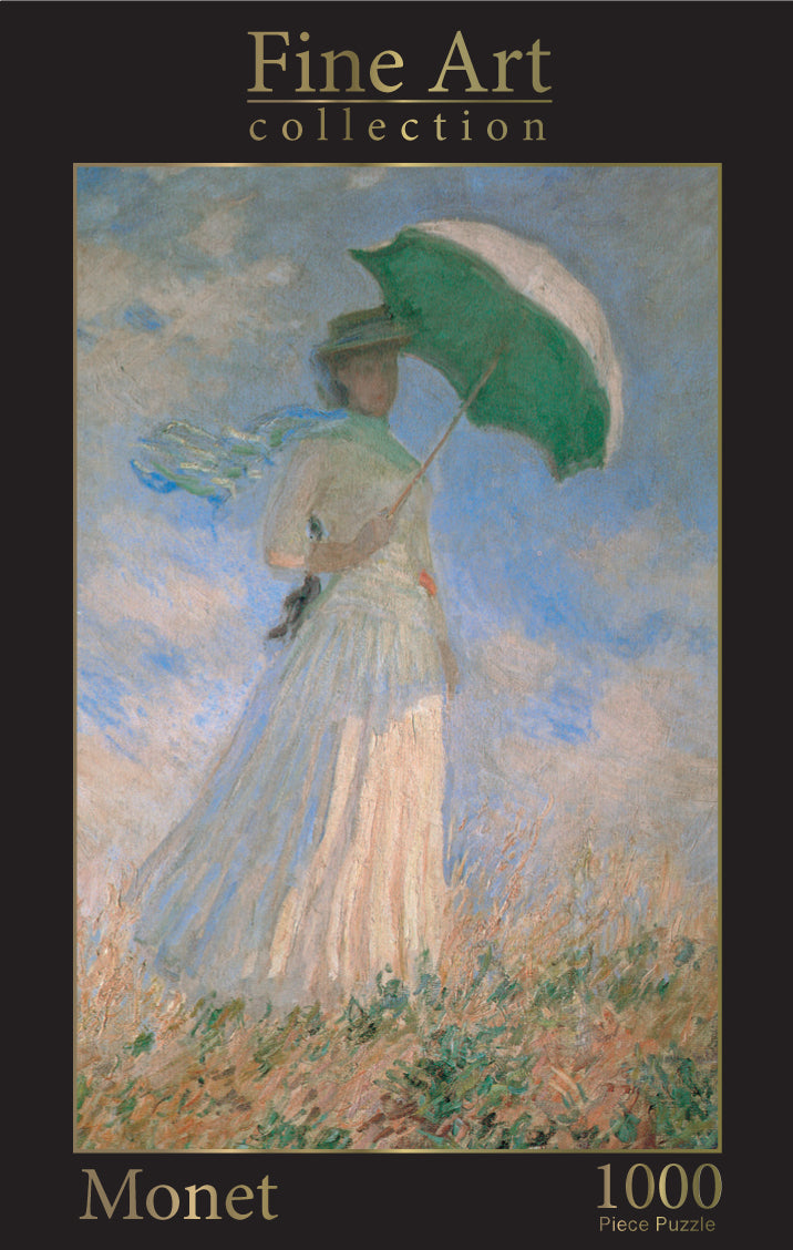Robert Frederick 1000-Piece Jigsaw Puzzle – Monet's Woman With Parasol, 750x500mm