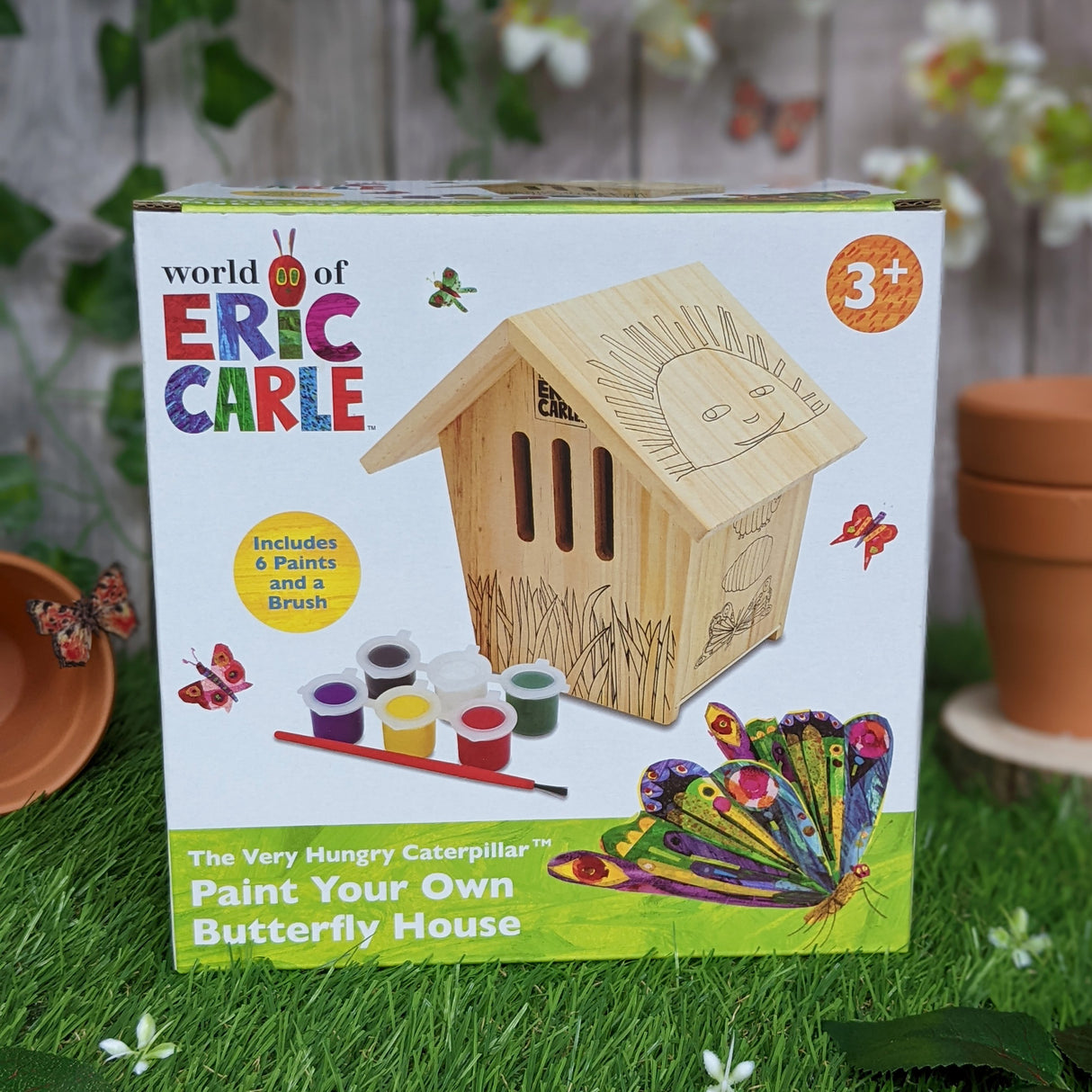 The Very Hungry Caterpillar Paint Your Own Butterfly House - Children's Craft Kit with Paints