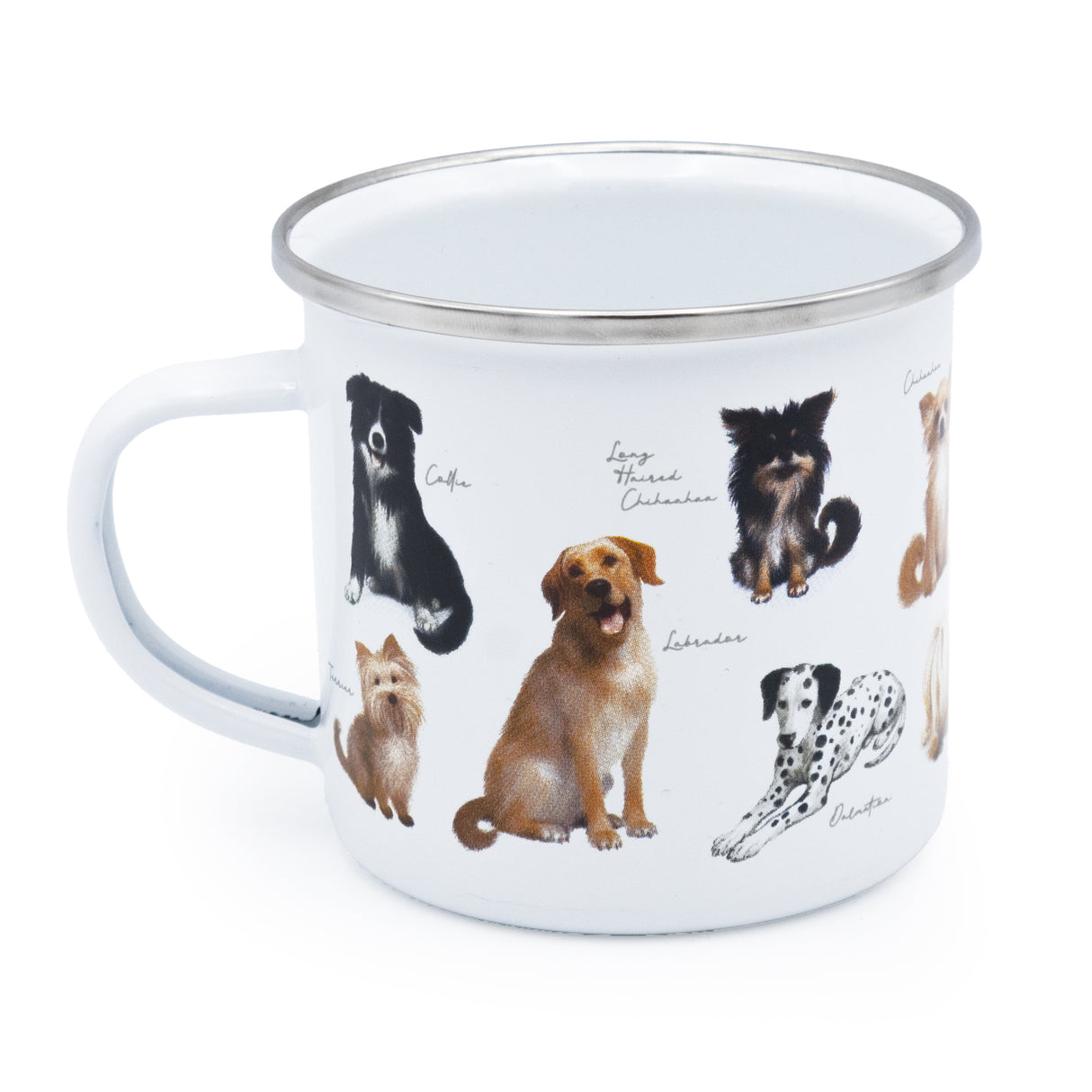 Patricia MacCarthy Dog Design Enamel Mug - Popular Dog Breeds