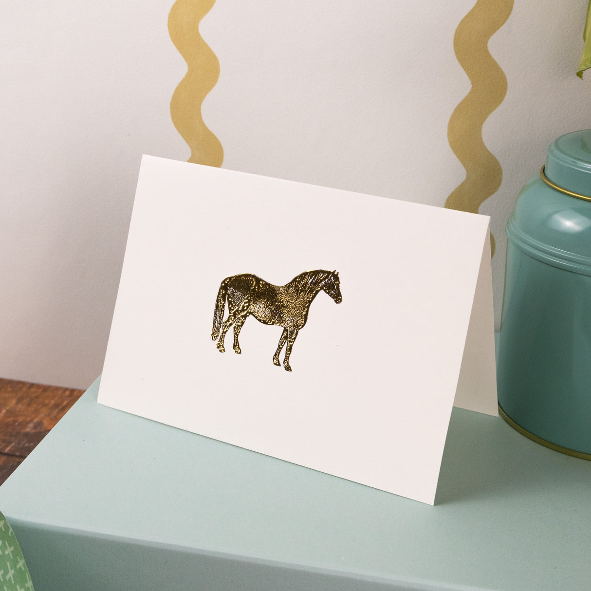 12 Notecards and Envelopes in Gift Box - Horse Design