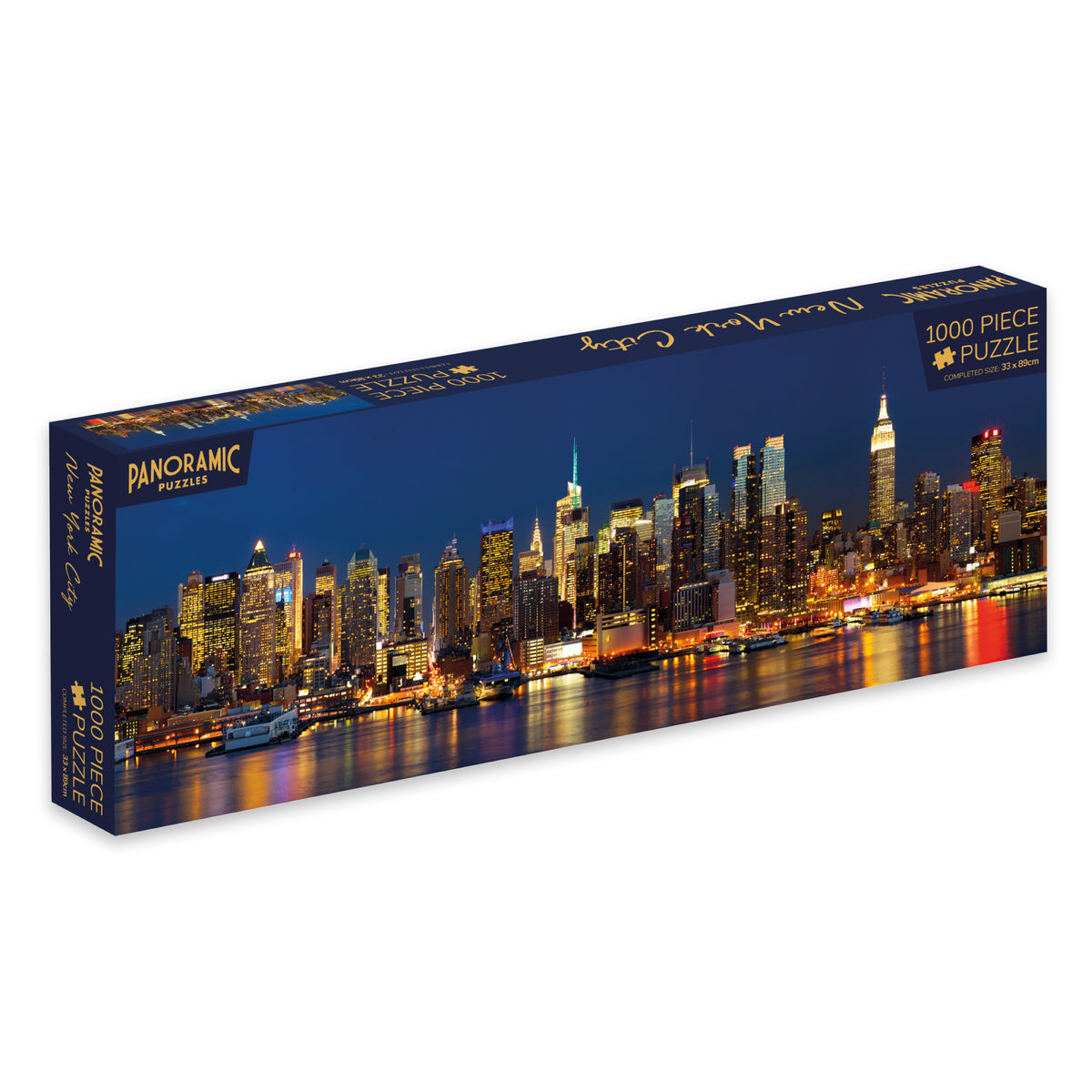 New York Skyline 1000 Piece Puzzle – Panoramic Scenic Jigsaw – Robert ...