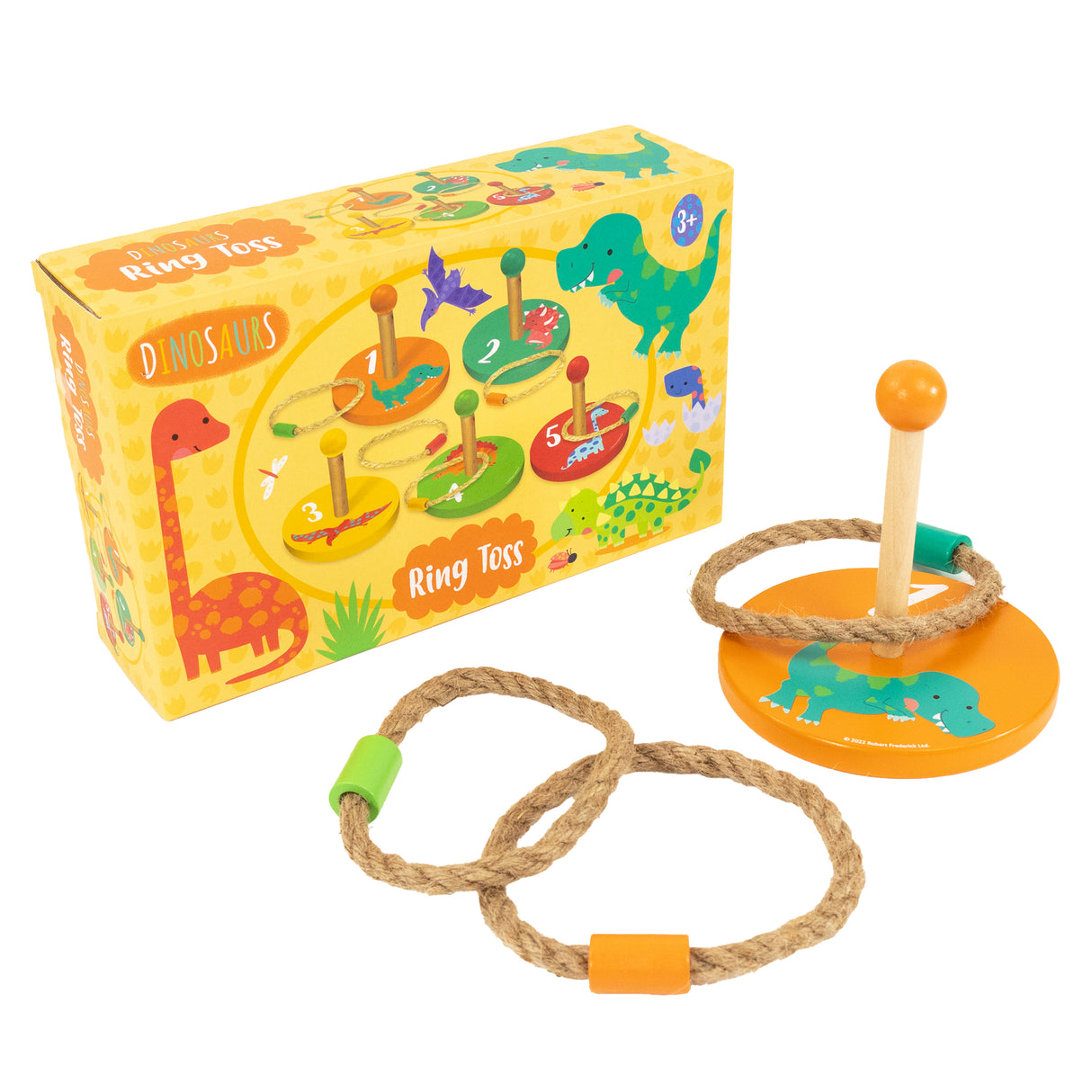 Dinosaurs Children's Wooden Ring Toss Set - Fun For All The Family