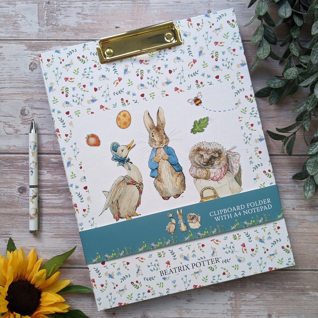 Beatrix Potter Clipboard Folder with A4 Notepad