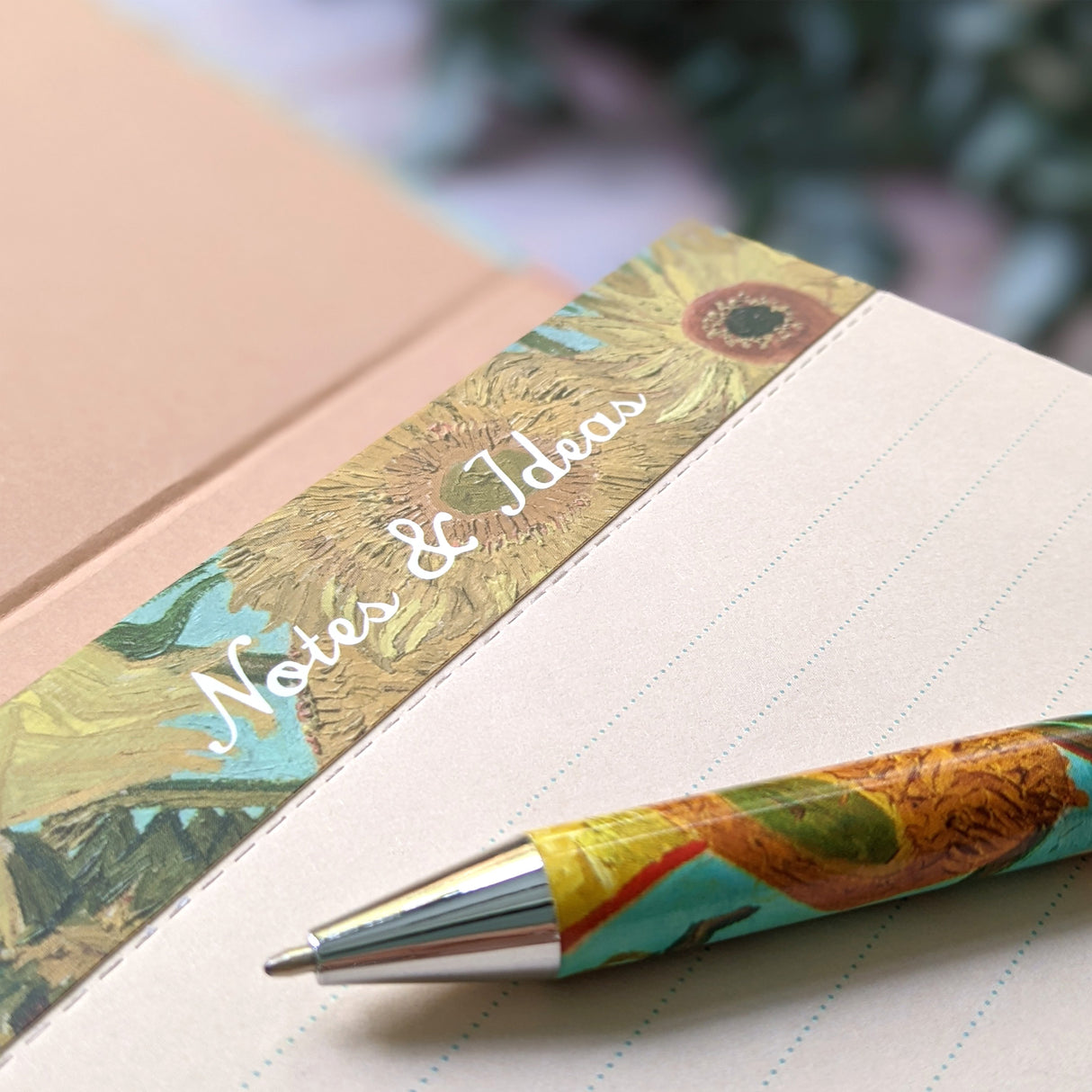 Van Gogh Sunflowers Flip Up Notepad