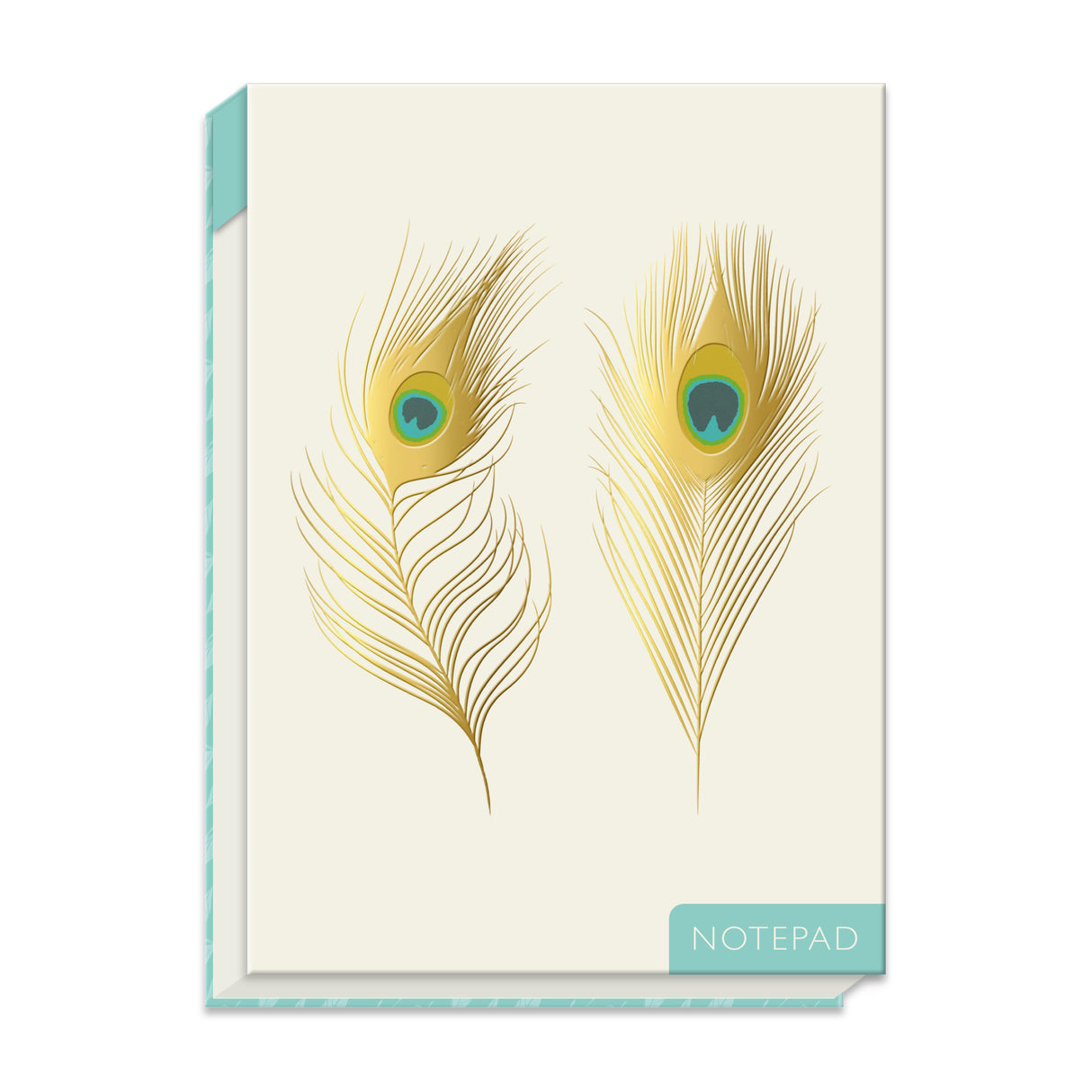Peacock Feathers Flip Up Notepad