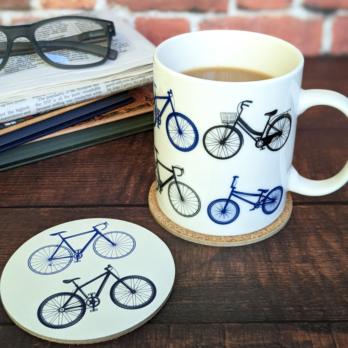 Gentleman’s Emporium Bicycles Mug and Coaster Set