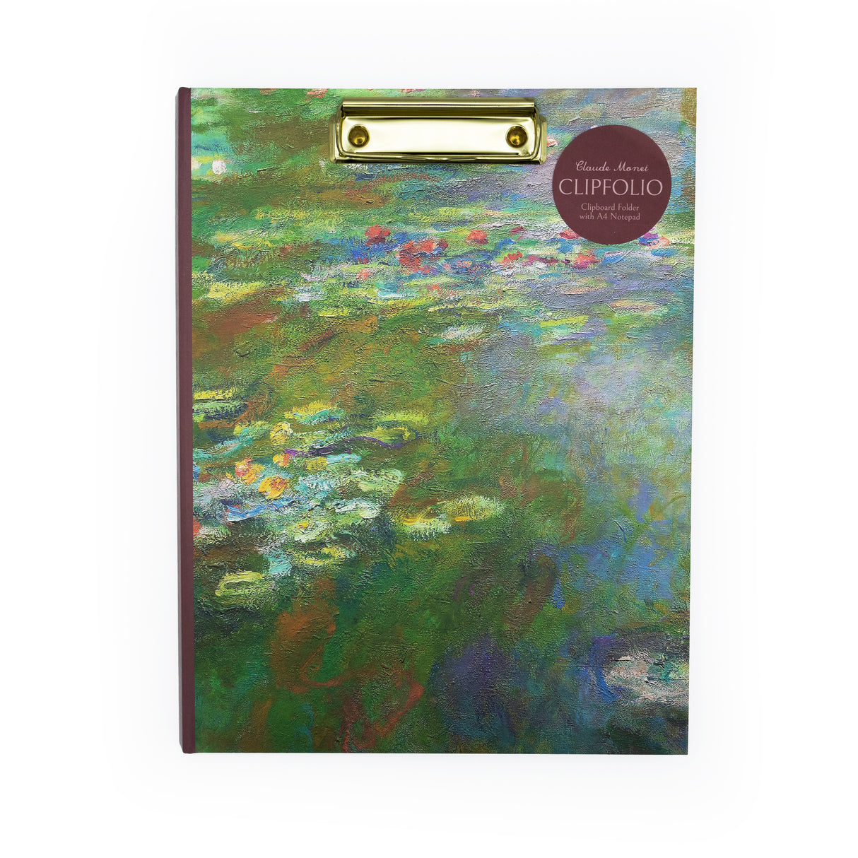 Monet Waterlilies Clipboard Folder with A4 Notepad