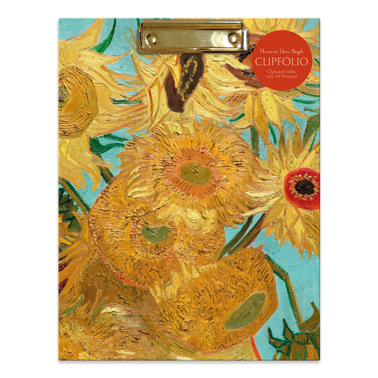 Van Gogh Sunflowers Clipboard Folder with A4 Notepad