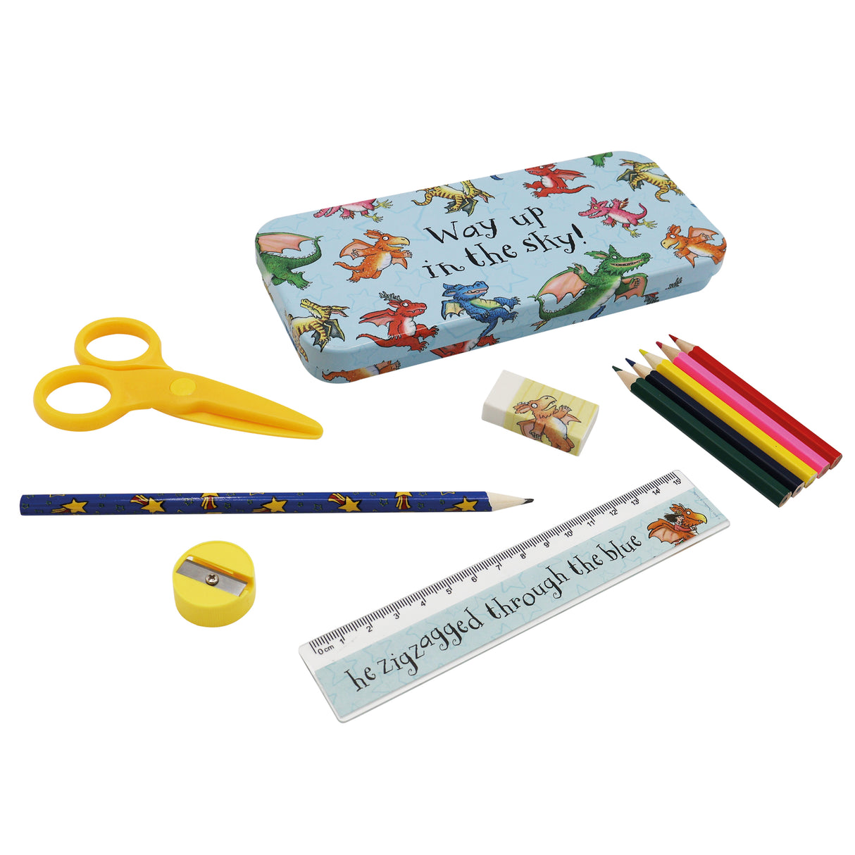 Zog Children's Stationery Tin Set - First School Stationery Set