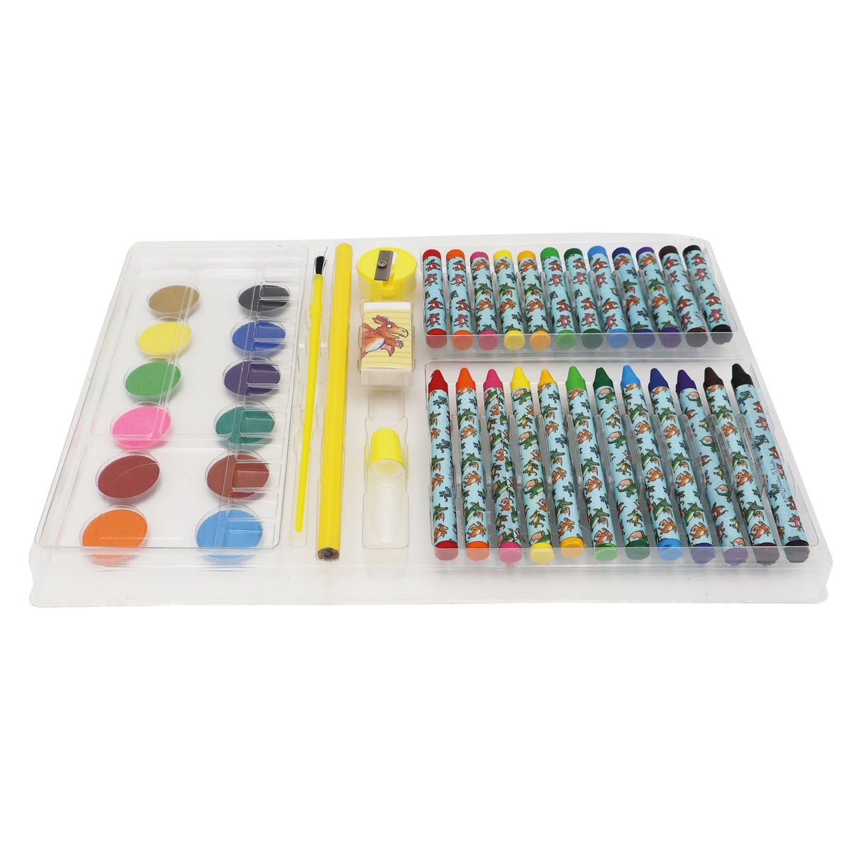 Zog Children's 42 Piece Art Set - For Ages 3 to 8 Years - Includes Paints and Crayons