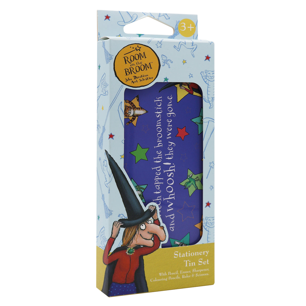 Room on the Broom Children's Stationery Tin Set - First School Stationery Set