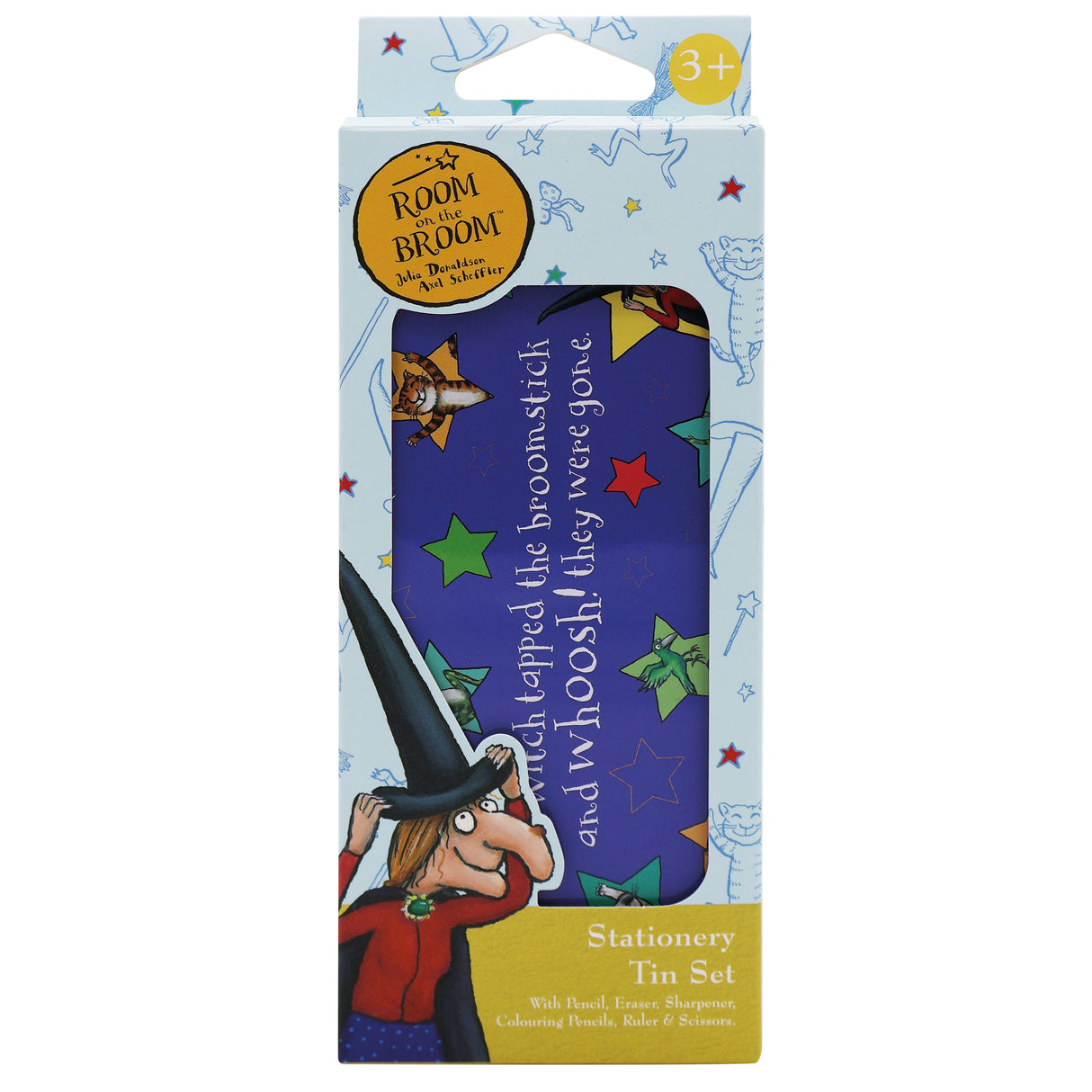 Room on the Broom Children's Stationery Tin Set - First School Stationery Set
