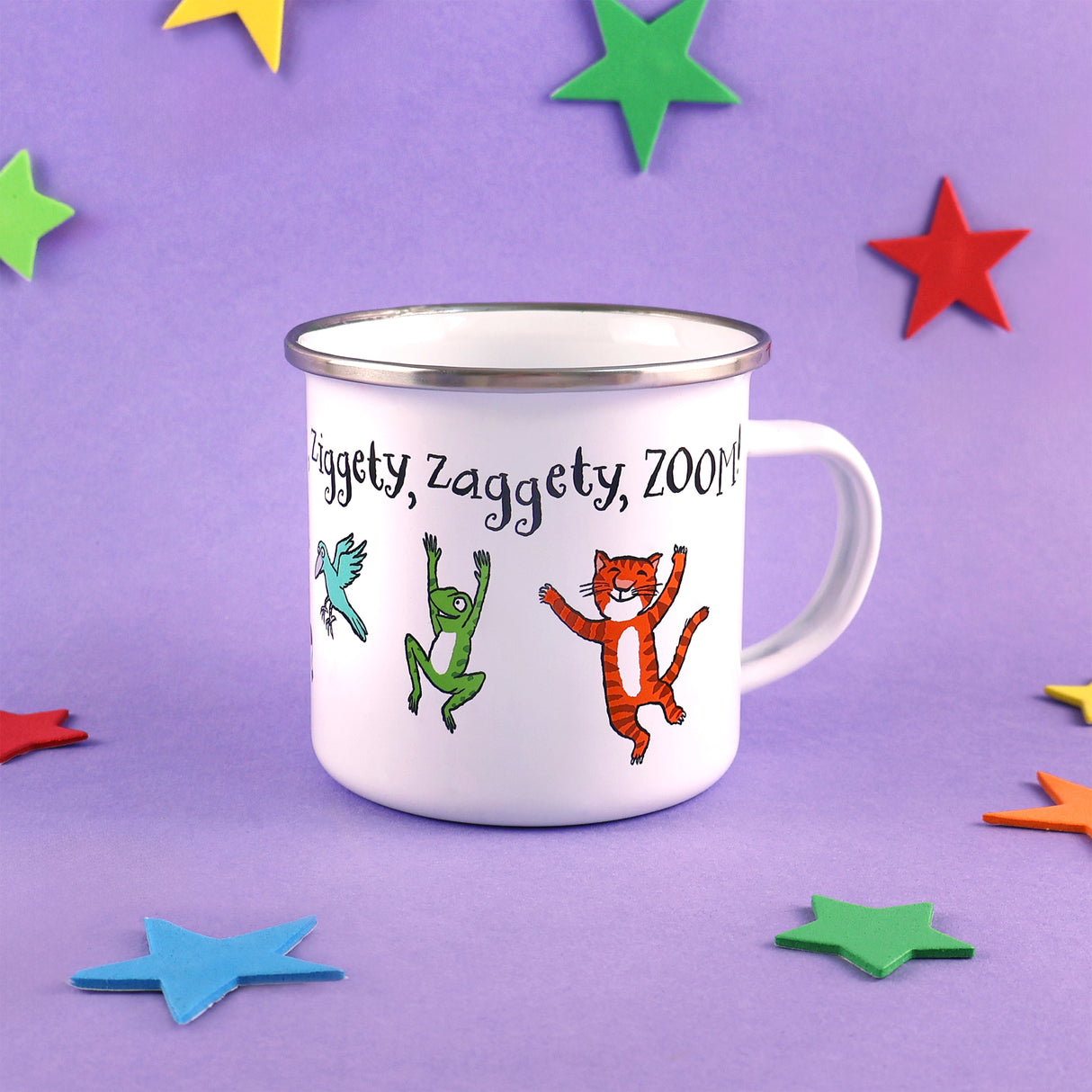 Room on the Broom Enamel Mug - Magical Character Design