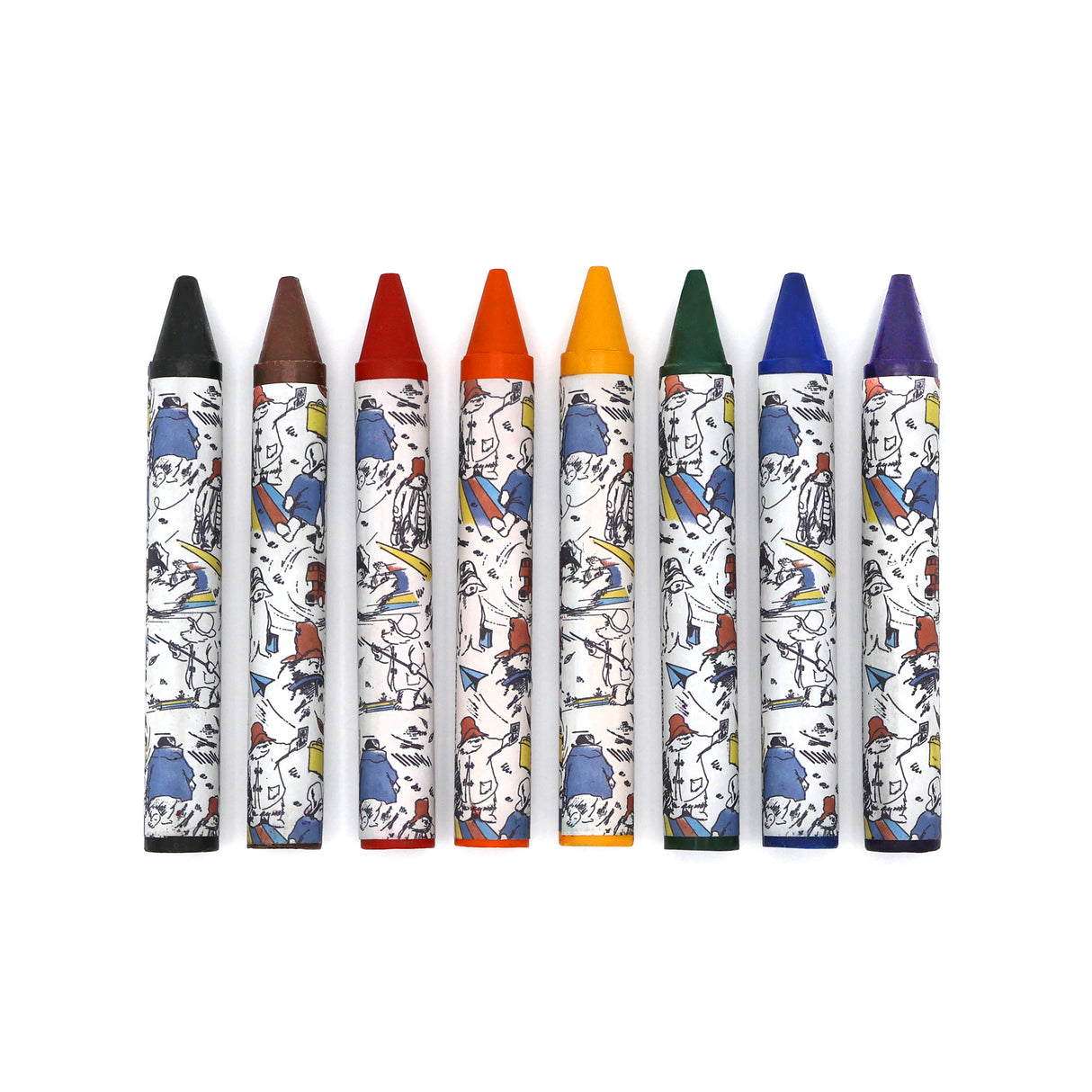 Paddington Jumbo Crayons – Set of 8 Chunky Wax Crayons for Kids – Colouring & Art Gift Set