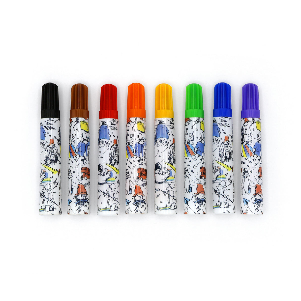 Paddington Jumbo Marker Pens – Set of 8 Colouring Pens for Kids – Art & Craft Stationery Gift