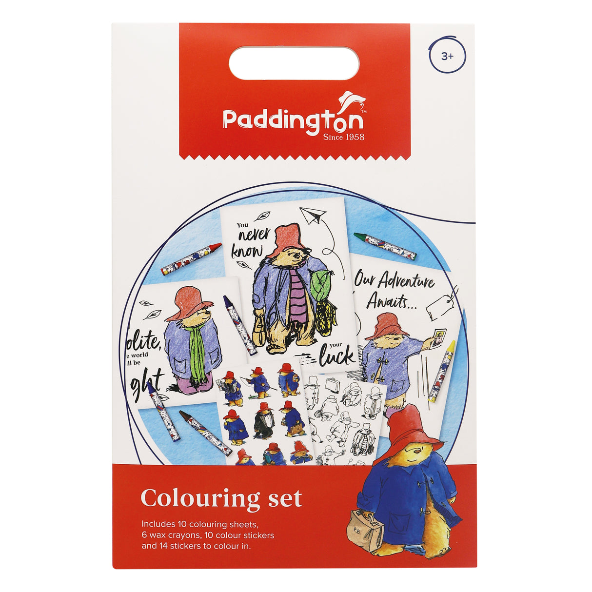 Paddington Children's Colouring Set - Includes Crayons and Stickers