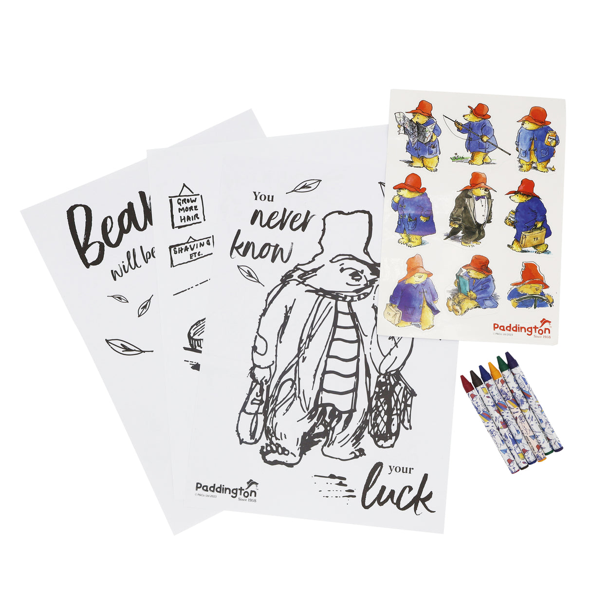 Paddington Children's Colouring Set - Includes Crayons and Stickers