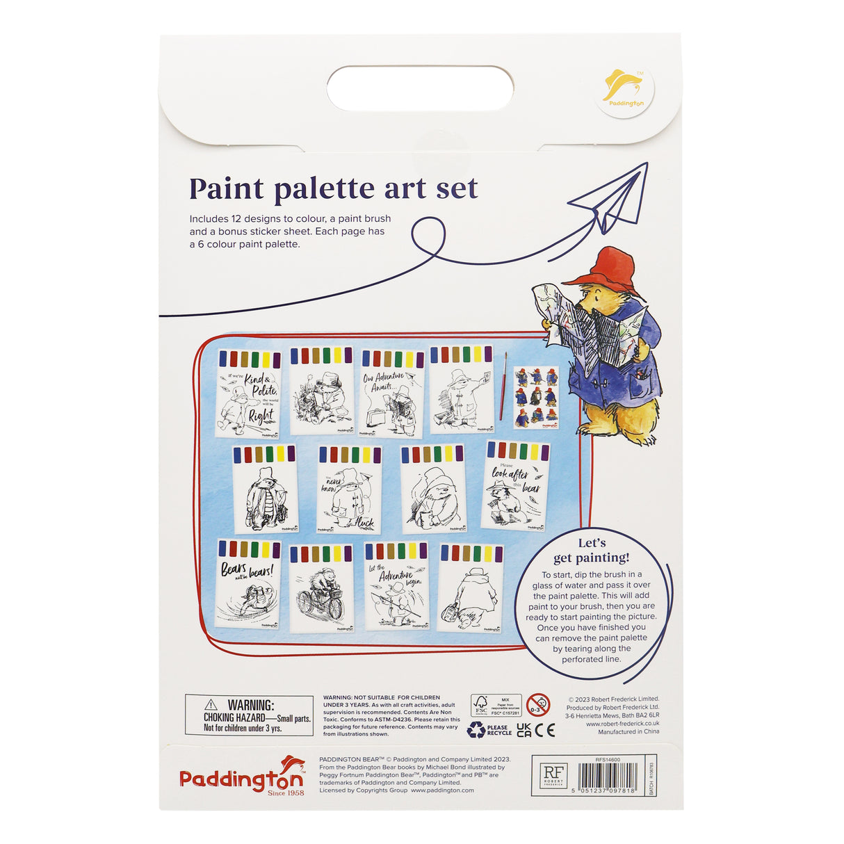 Paddington Paint Palette Art Set - Just Add Water!