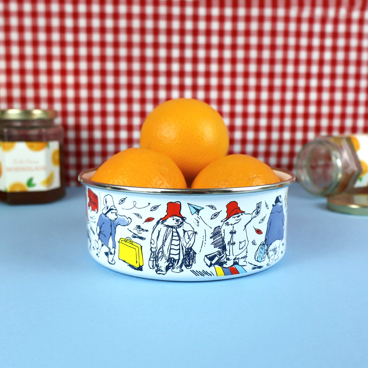 Paddington Enamel Bowl - Classic Bear Design