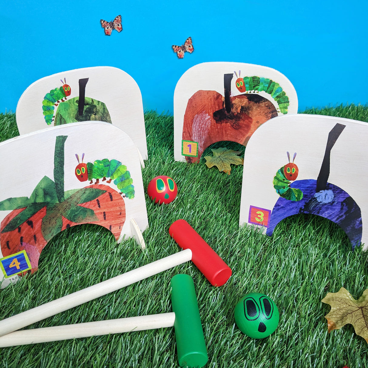 The Very Hungry Caterpillar Children’s Wooden Croquet Set - Fun For All The Family