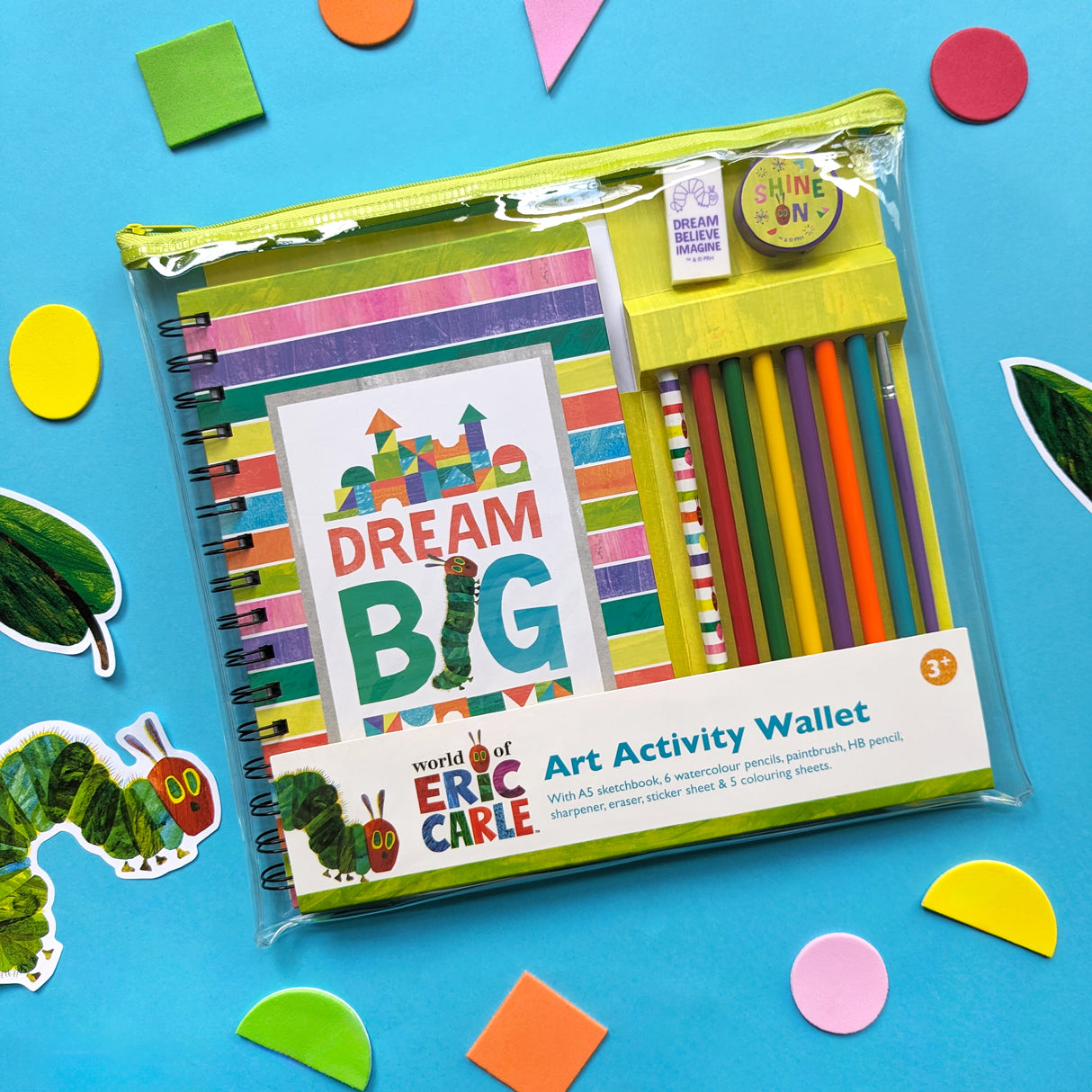The Very Hungry Caterpillar Children's Art Activity Wallet - With Sketchbook, Pencils and Stickers