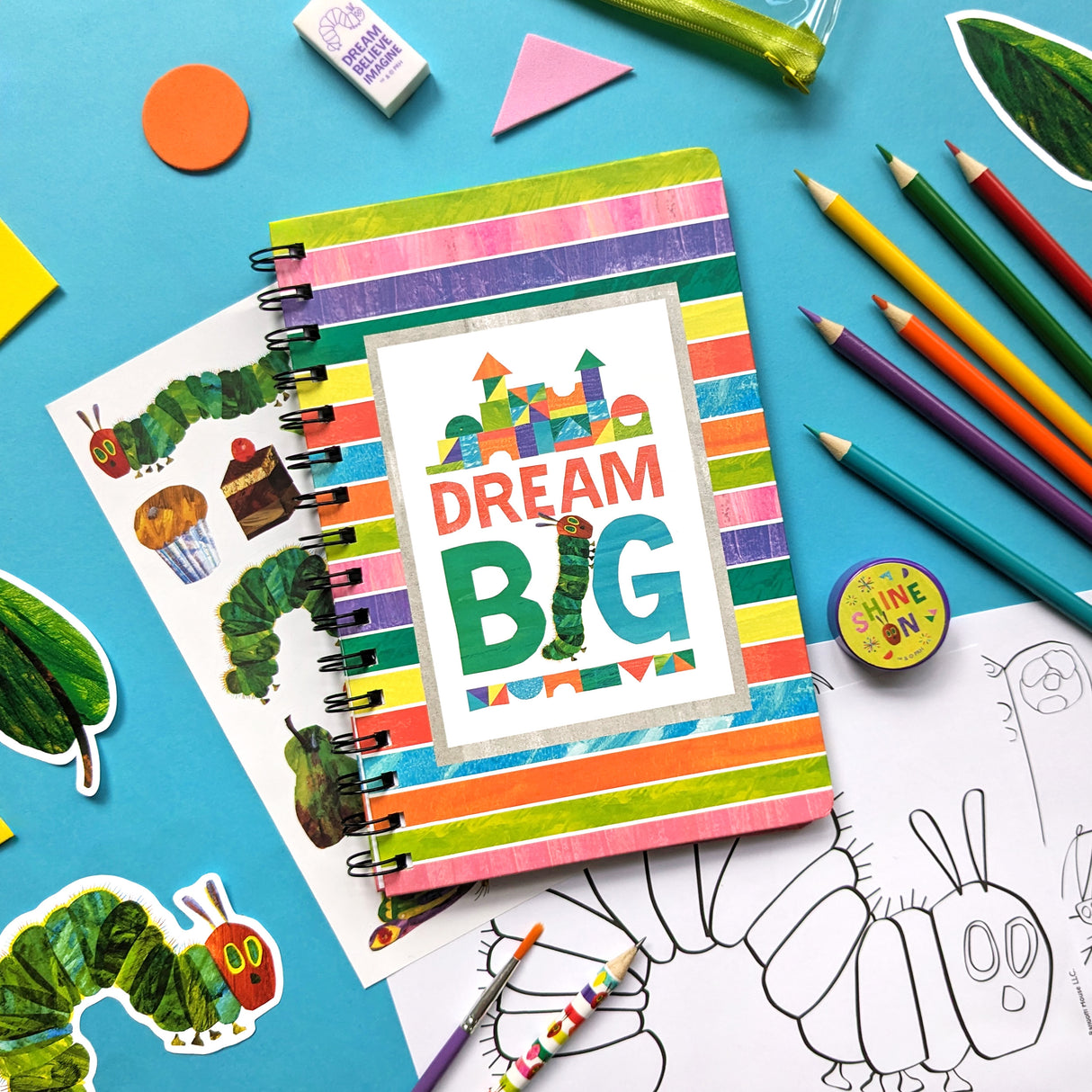The Very Hungry Caterpillar Children's Art Activity Wallet - With Sketchbook, Pencils and Stickers