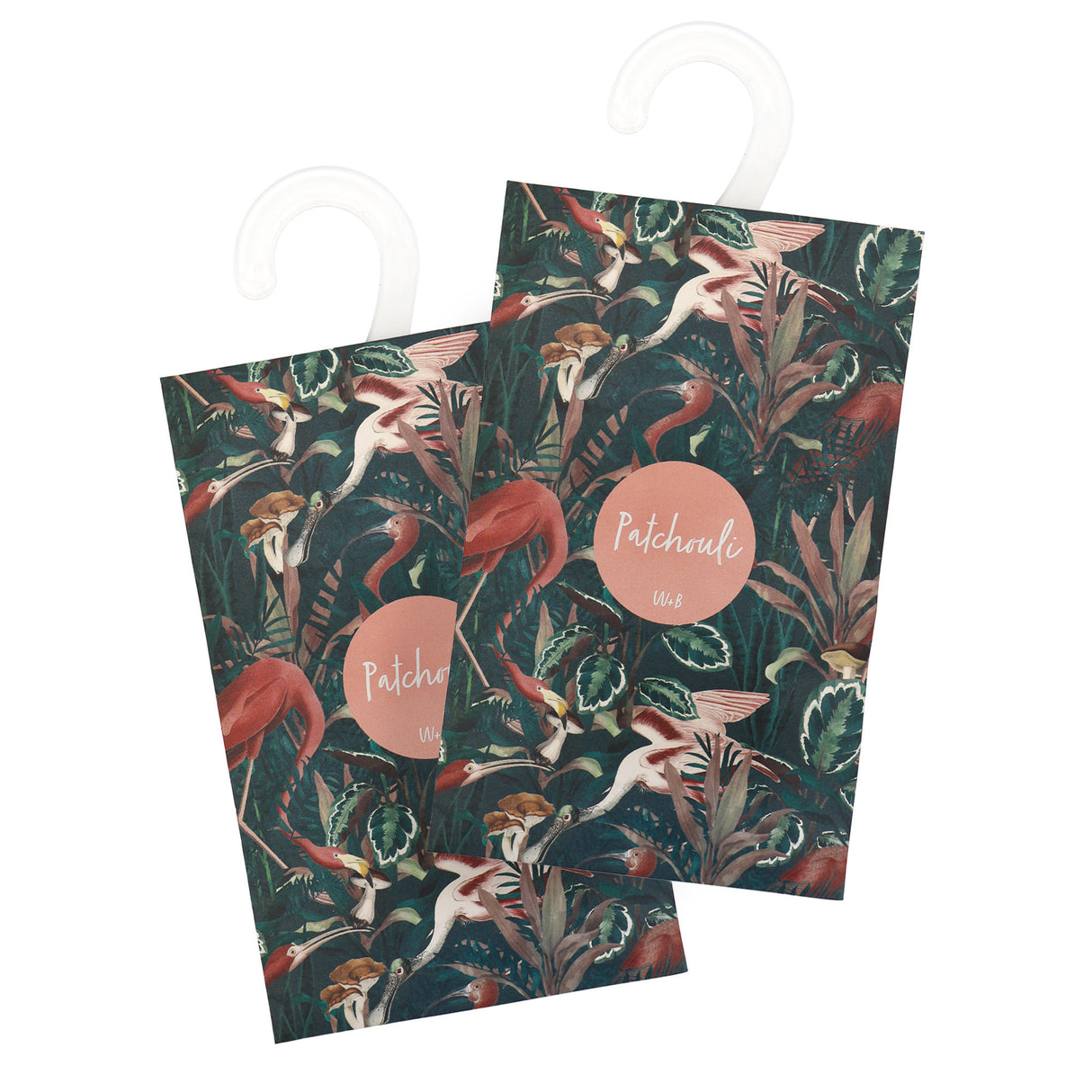 Willow and Belle Scented Hanging Sachet - Set of 4 Patchouli - Jungle Green Design