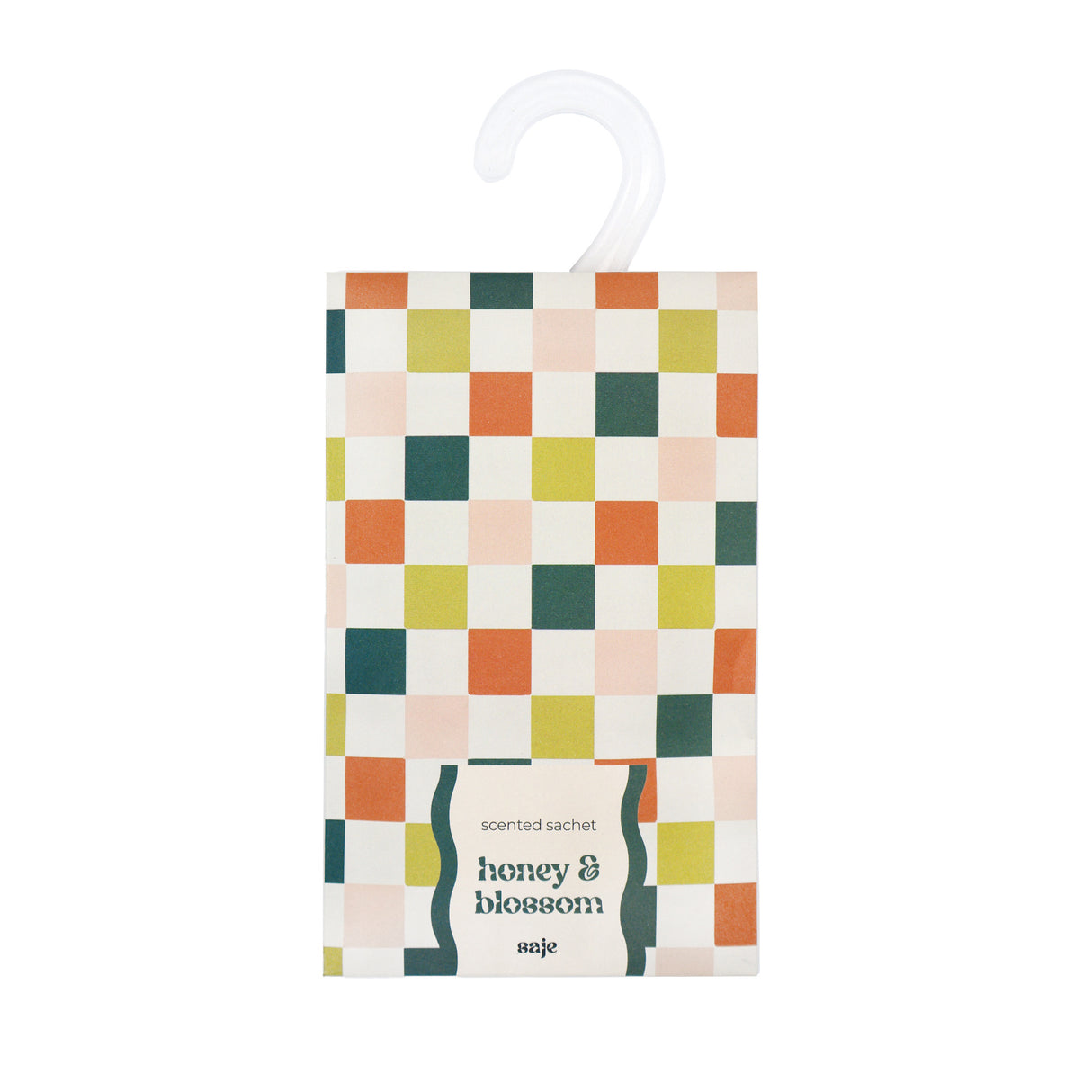 Saje Scented Hanging Sachet - Set of 4 Honey and Blossom - Chess Design