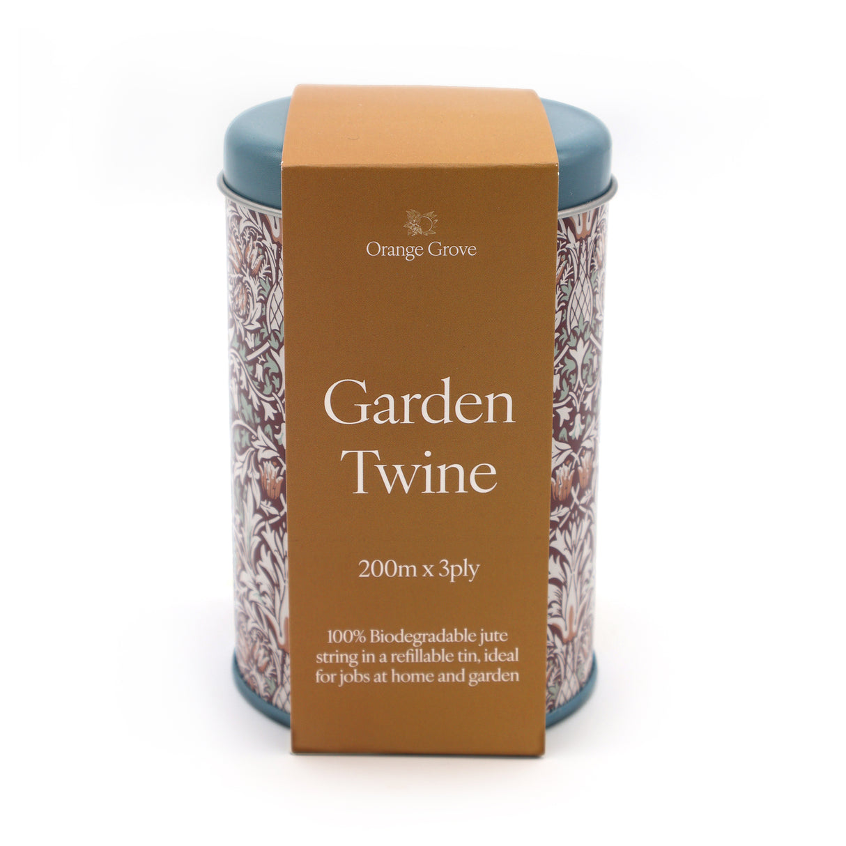 Orange Grove Garden and Household Twine in Refillable Tin – William Morris Design Tin