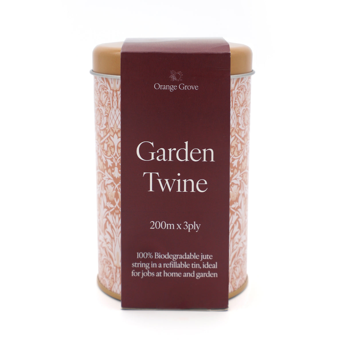 Orange Grove Garden and Household Twine in Refillable Tin – William Morris Design Tin