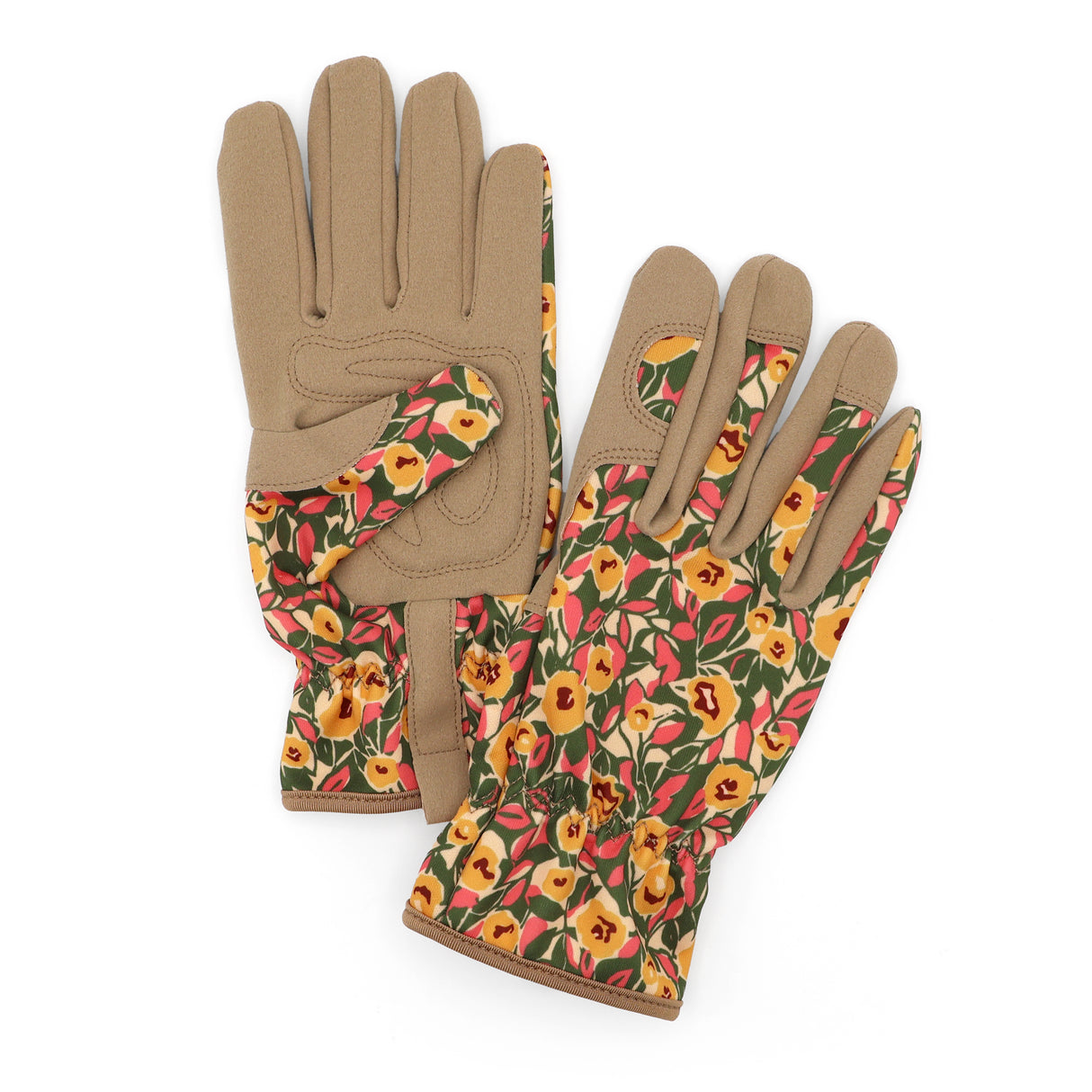 Willow and Belle Outdoor Gardening Gloves - Women's One Size - Padded with Elastic Cuffs