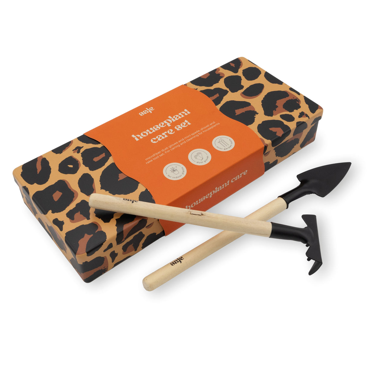 Saje House Plant Care Kit - Leaf Dust Gloves and Mini Tools - Keep Indoor Plants Healthy