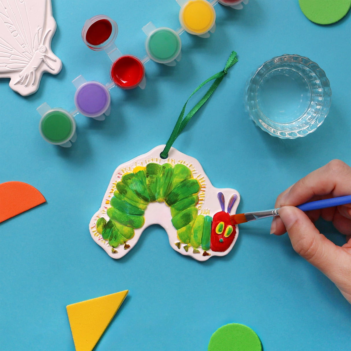 The Very Hungry Caterpillar Paint Your Own Hanging Decorations - Children's Craft Kit