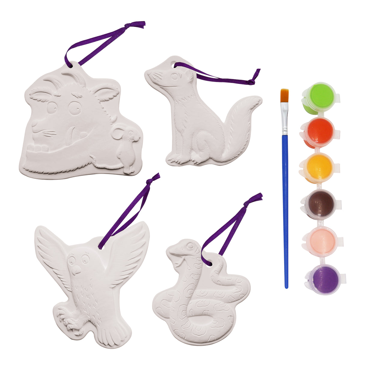 The Gruffalo Paint Your Own Hanging Decorations - Children's Craft Kit