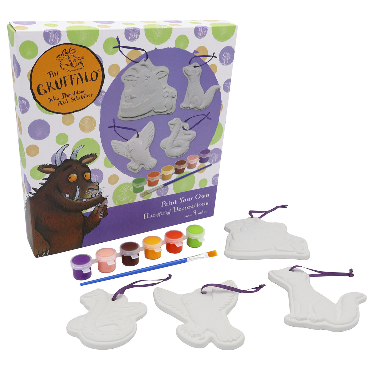 The Gruffalo Paint Your Own Hanging Decorations - Children's Craft Kit