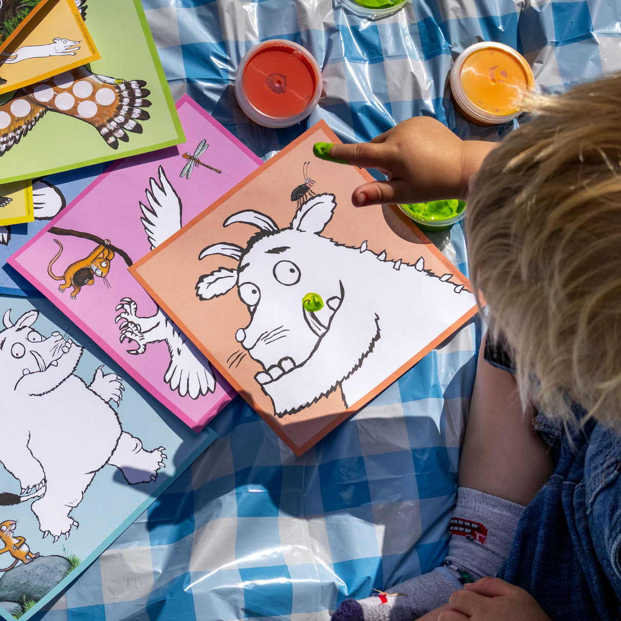 The Gruffalo My First Fingerprint Art Kit – Toddler Craft Set with Paints & Colouring Sheets