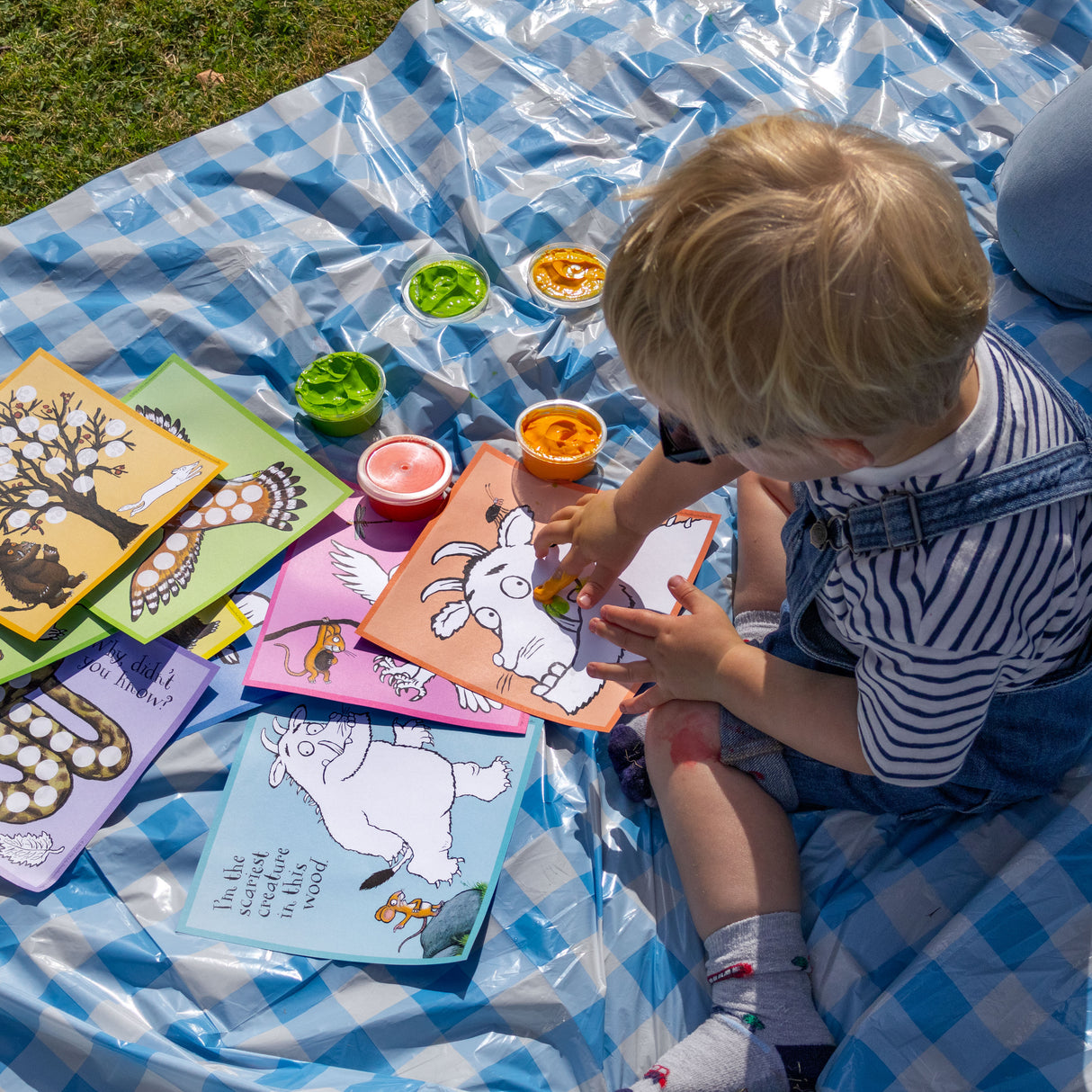 The Gruffalo My First Fingerprint Art Kit – Toddler Craft Set with Paints & Colouring Sheets