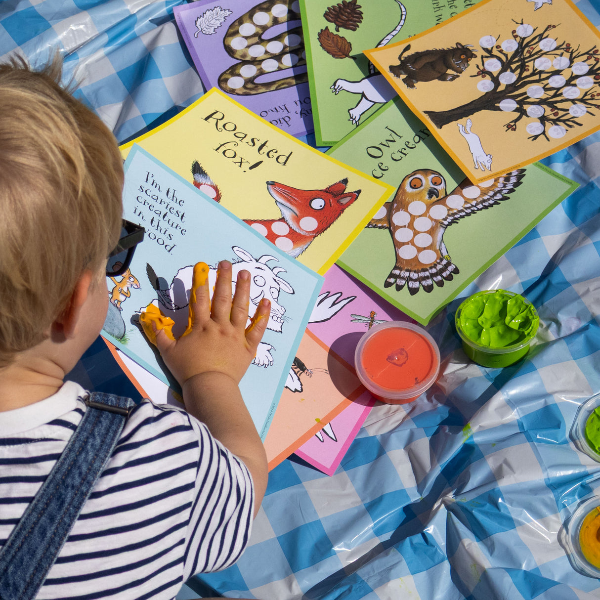 The Gruffalo My First Fingerprint Art Kit – Toddler Craft Set with Paints & Colouring Sheets