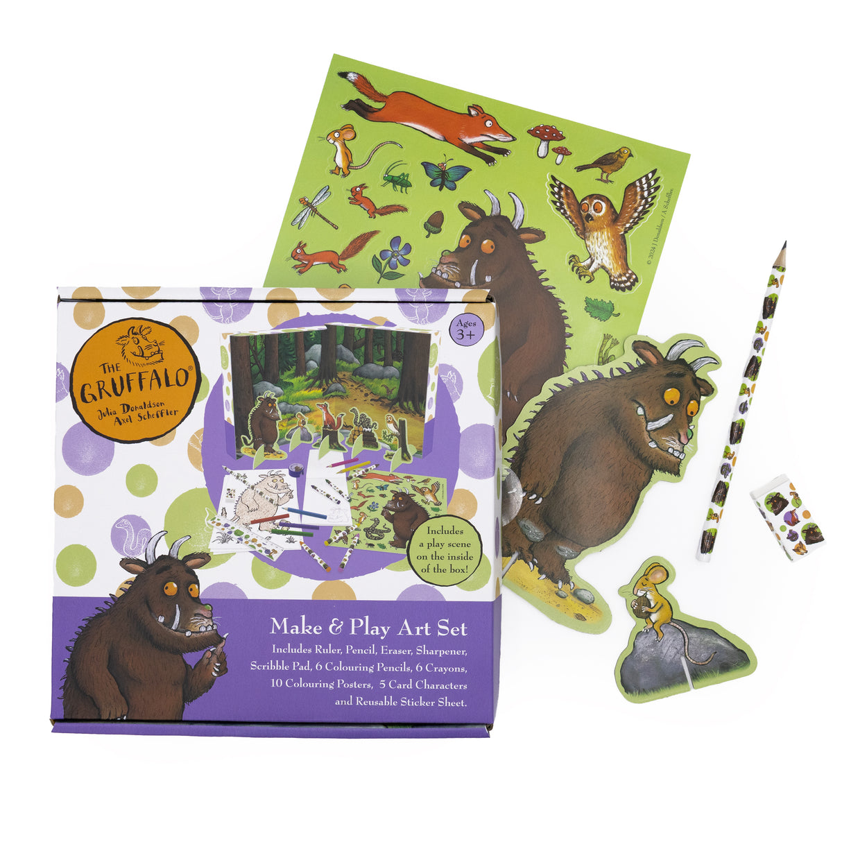 The Gruffalo Make & Play Set – Creative Activity Kit with Play Scene