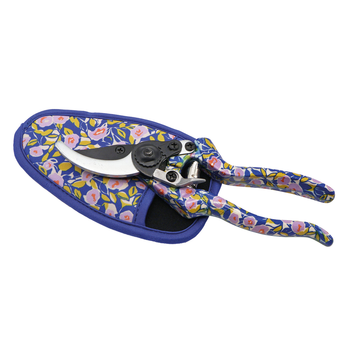 Willow and Belle Secateurs With Pouch – Abstract Floral Design