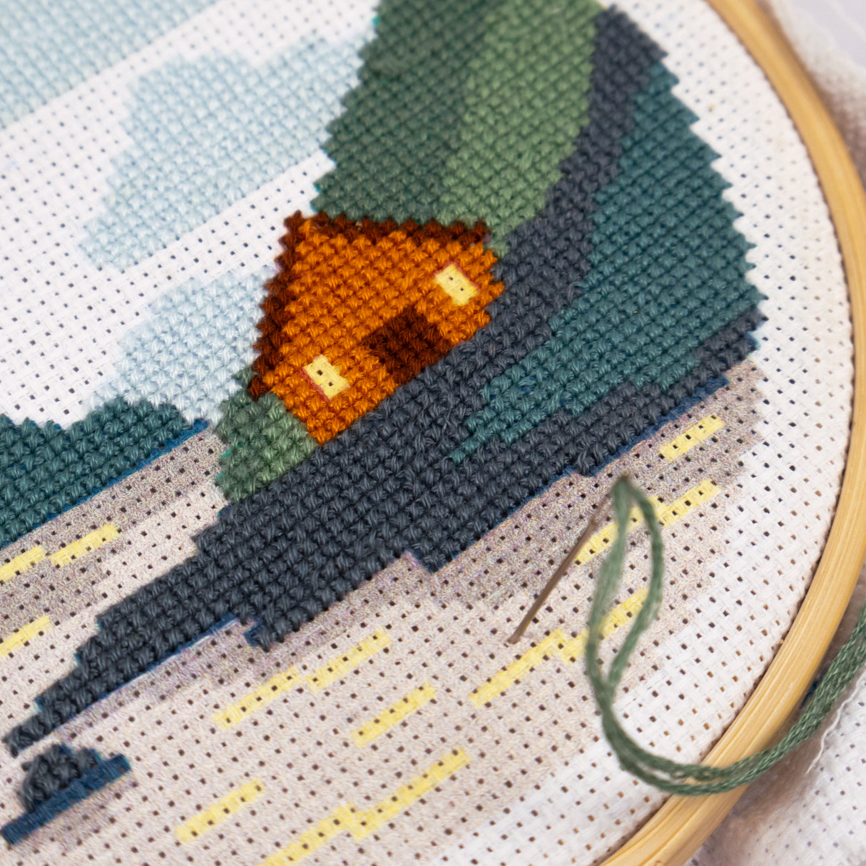 Cross Stitch Kit – Adult Craft Set – Two Designs Included