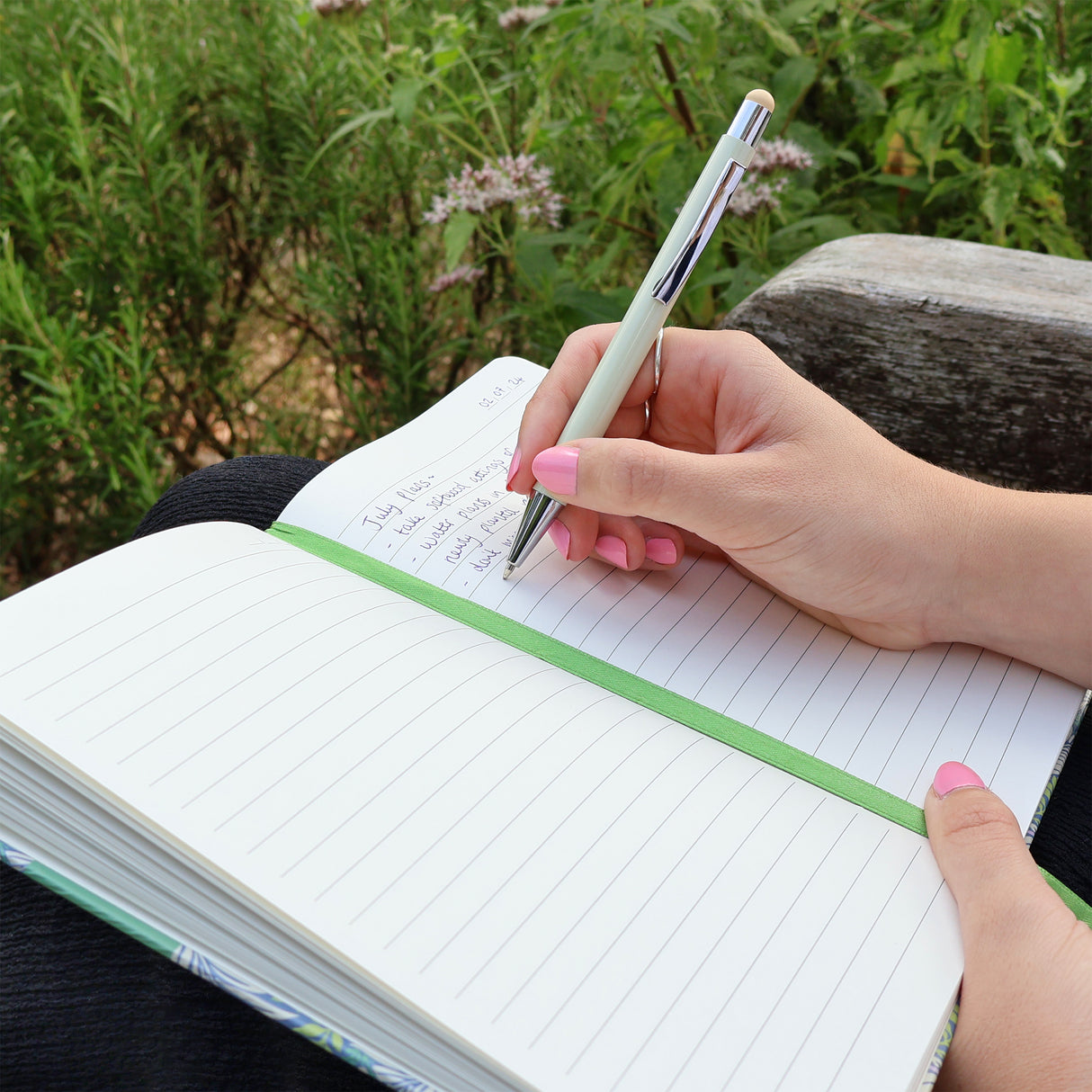 William Morris Journal Notebook – Larkspur Green A5 Design