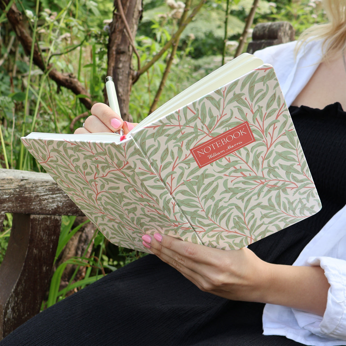 William Morris Journal Notebook – Willow Coral A5 Design
