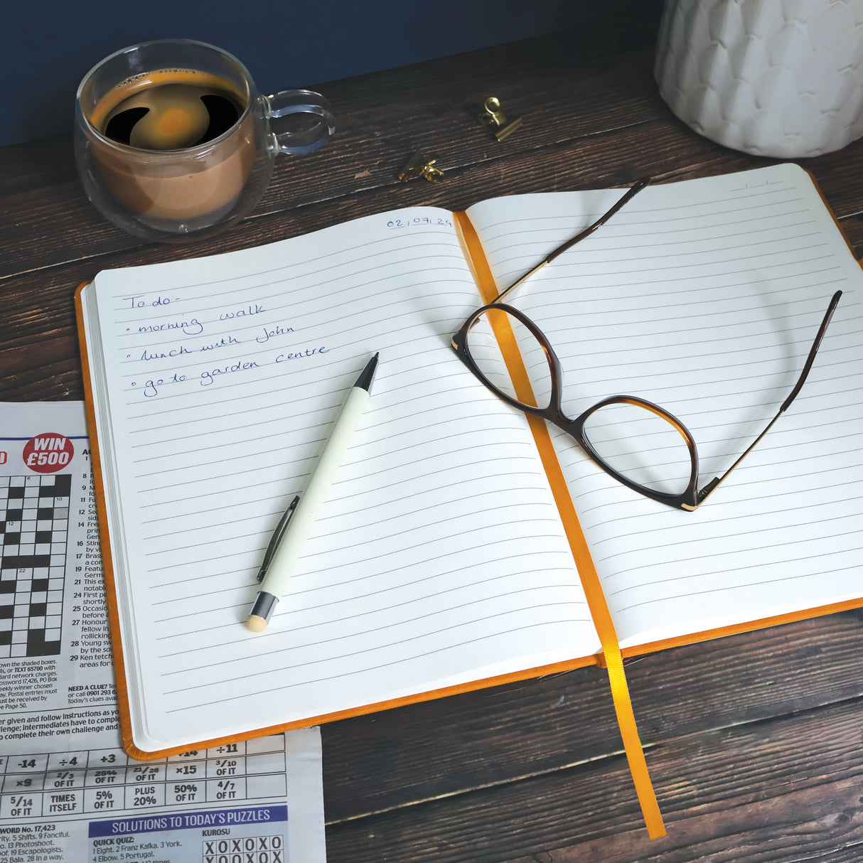 RK Ochre B5 Journal Notebook – Classic Hardback Design