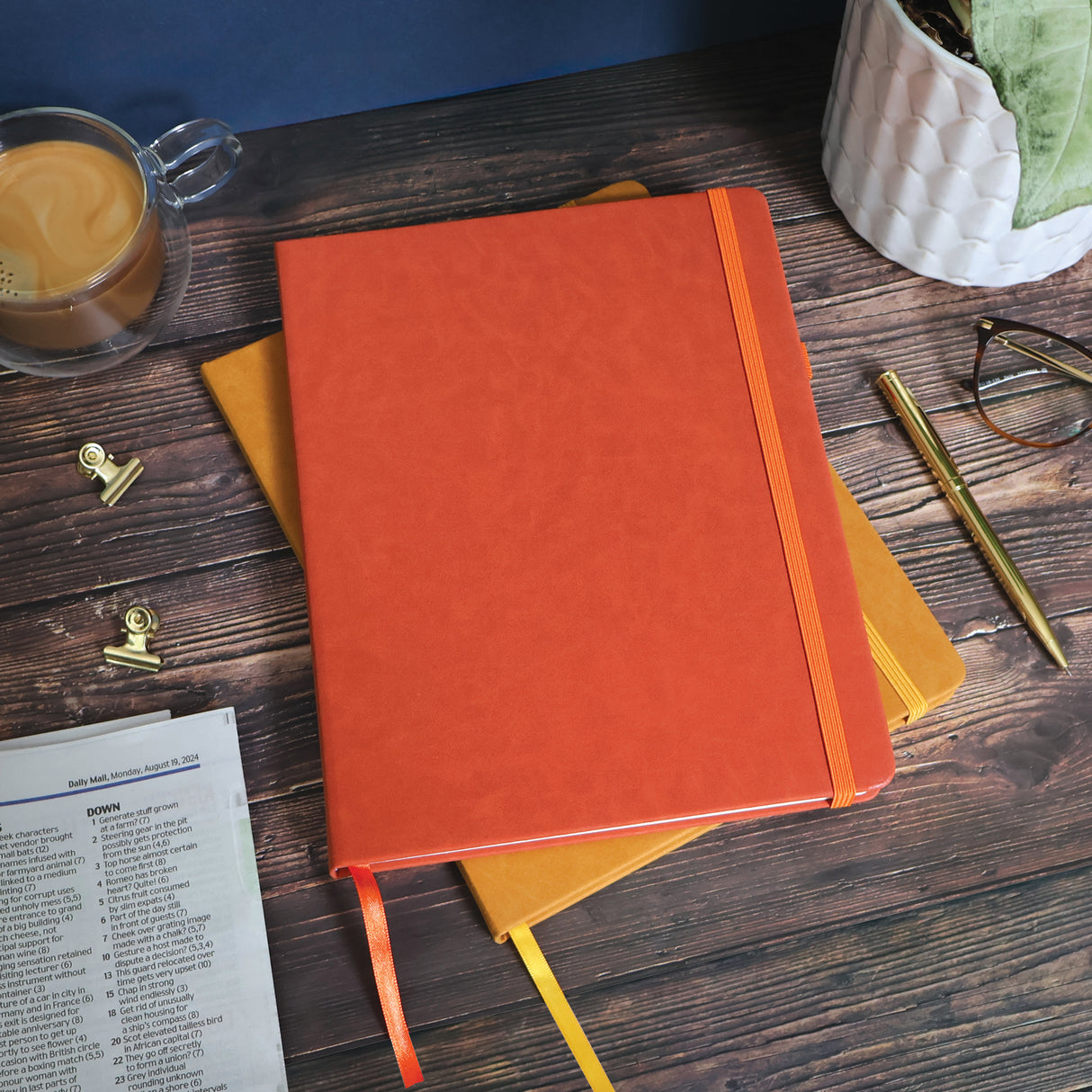 RK Rust Red B5 Journal Notebook – Classic Hardback Design